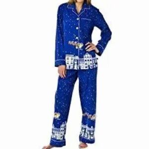 Nick & Nora Christmas Skyline Starry Night Christmas Village. Size Medium.